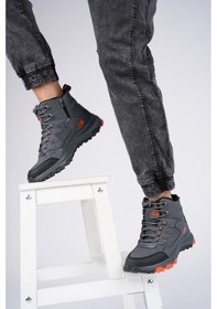 Resim Muggo Alaska Unisex Garantili Trekking Outdoor Bağcıklı Yandan Fermuarlı Kışlık Bot 001 