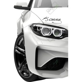 Resim Atölye Çizgi M. Kemal Atatürk Imzası Siyah Mat 20X5,5CM 