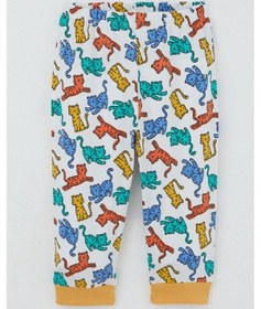 Resim Breeze Erkek Bebek Pijama Takımı Renkli Kedicik Desenli 4 Ay-1 Yaş, Beyaz Beyaz 