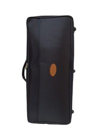 Resim Profesyonel Evalı Kumaş Gigbag Çiftli Kemençe Kılıfı - Siyah Renk - Su Geçirmez 