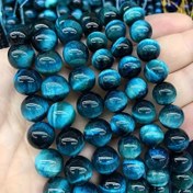 Resim 6/8/10mm AA Doğal Taş Mavi Kaplan Gözü Boncuklar Muhteşem Gevşek Spacer Boncuklar DIY Benzersiz Bilezikler Kolye Aksesuarları Erkek Hediyeleri 61-36 adet 