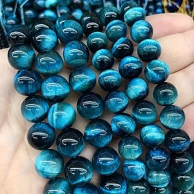 Resim 6/8/10mm AA Doğal Taş Mavi Kaplan Gözü Boncuklar Muhteşem Gevşek Spacer Boncuklar DIY Benzersiz Bilezikler Kolye Aksesuarları Erkek Hediyeleri 61-36 adet 