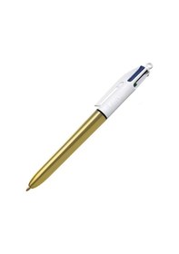 Resim BİC 4 COLORS SHİNE FONKSİYONLU TÜKENMEZ KALEM M ALTIN (964774) 