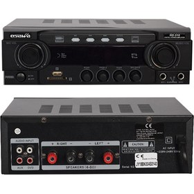 Resim Osawa HD-510 2X50 Watt 220V/12V Giriş Usb-Sd -Bt-Uk Trafosuz 2 Mik. Girişli Stereo Anfi 