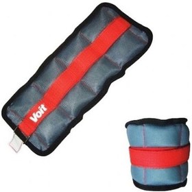 Resim Voit 0.5 KG X 2 Ayak Bileği Ağırlığı Gri - Kırmızı 