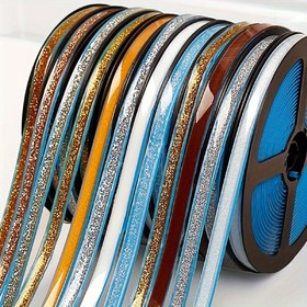 Resim 1 Rulo 5 Metre Kendinden Yapışkanlı Grout Bandı - Su Geçirmez, Dekoratif Çukur Doldurucu Mutfak, Banyo ve Daha Fazlası için - Tuvalet, Lavabo, Fırın ve Balkon için 3D Çukur Dekoru - Plastik Malzeme, Banyo Dekoru | Modern Grout Bandı | Dayanıklı Yapışkan 