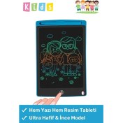 Resim Premium LCD Ekranlı Kalemli Dijital Çizim Tableti Yazı Tahtası Boyama Resim Akıllı Tablet 8,5 Inç 