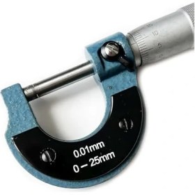 Resim Mekanik Mikrometre 0-25MM 0.01MM Renkli 