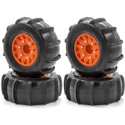 Resim Teltree 1/10 Rc Araç Lastikleri - 4 Adet Kum/kar Paletli Lastik Seti 116mm 
