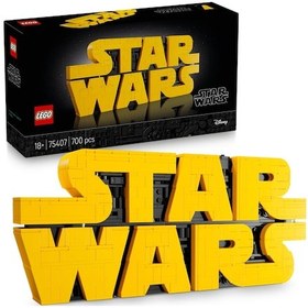 Resim LEGO® Star Wars™ Parçalarla Yapılan Star Wars Logosu 75407 - Yetişkinler için İnşa Edilebilen Dekoratif Model Yapım Seti (700 Parça) 