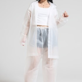 Resim 2 Adet Sağlam Rüzgar Geçirmez & Yüksek Kaliteli Tam Kapsamlı Yağmurluk Takımı - Yapışmaz, Kapüşonlu Ceket ve Pantolon ile Erkek ve Kadınlar için Yürüyüş, Bisiklet, Seyahat İçin Outdoor Yağmur Giysisi, Şık Tasarım, Yüksek Performanslı Kumaş, Lifestyle 