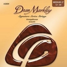Resim Dean Markley 2004 Bronze Akustik Gitar Teli (12-54) | Medium Light Bronz Sarım Sıcak Ses 