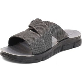 Resim 2172-luxter Panda Çapraz Halatlı Günlük,havuz Ve Plaj İçin Uyumlu Erkek Terlik Füme 