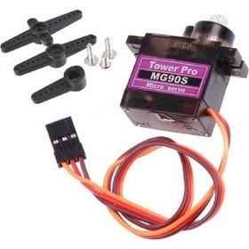 Resim Genel Markalar Mg90s 180 Derece Metal Dişli Rc Micro Servo Motor 