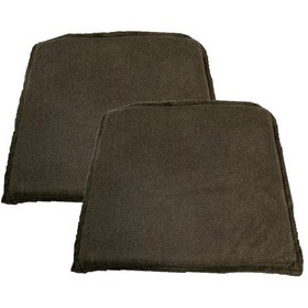 Resim Knsz sırt minderi 2 li mazlum kahve penye kumaş cırtlı tel sandalyesi sırtı için 