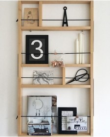 Resim OlcayAksesuar Ahşap Montessori Çocuk Bebek Odası Kitaplık Çok Amaçlı Kitaplık 