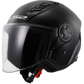Resim LS2 Airflow Açık Siyah Motosiklet Kaskı 