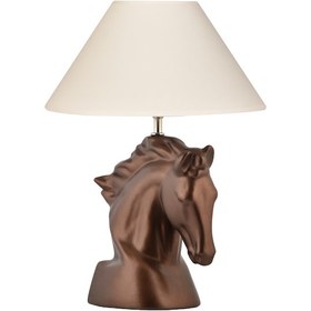 Resim At Seramik Bronz Abajur Bakır 