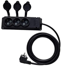 Resim ÖZNUR Seyyar Uzatma 3x1,5 Ttr Kablolu 3 Lü Grup Priz Uzatma Cca Kablo 25 Metre 