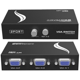 Resim Vga 2 Port Anahtarlı Switch 2 Kasa 1 Mönitör 