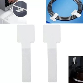 Resim Starseven SN-29137 Beyaz Yapışkanlı 10'lu Kablo Düzenleyici 