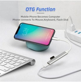 Resim Batcell 4 Port Type-C USB Çoğaltıcı USB Hub OTG USB Çoklayıcı Type c 3.0 
