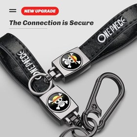 Resim Anime Hayranları için Tek Parça Araba Anahtarlık Anahtarlık,Tek Parça Deri Araba Anahtarlık Değiştirme Anahtarlık Tutucu,Erkekler Kadınlar için Hatıra Hediyeleri 