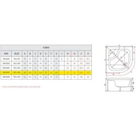 Resim Flıbos Oval Küvet 140*140 