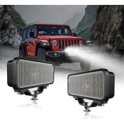 Resim 6 Inç LED Dağınık Işık Çubuğu 2 Adet 120W LED Off Road LED Çalışma Işıkları (Yurt Dışından) 