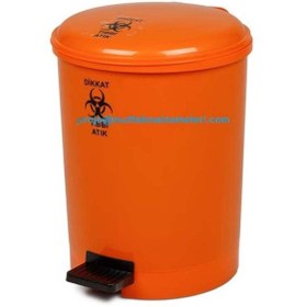 Resim Ems Mono Tone Pedallı Tıbbi Atık Çöp Kovası No:2 - 12 Lt BO185 