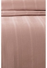 Resim Tek Kişilik Kopanaki Dantelli Waffle Pike-160x230 Cm Gulkurusu Gül Kurusu 