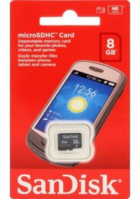 Resim Sandisk Micro Sd 8Gb Hafıza Kartı Sdsdqm-008G-B35 