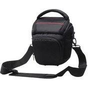 Resim Cordial Siyah Crossbody Fotoğraf Çantası - Hafif Dayanıklı Seyahat Ve Outdoor Dslr Aynasız 
