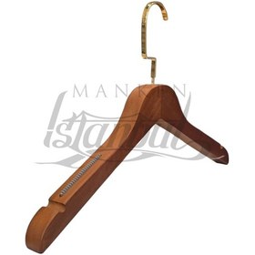 Resim Takım Elbise Askısı 44 Cm Gold İtalyan Kanca Masif Ahşap Business Class 5 Adet Diğer 