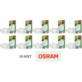 Resim Osram - 23w Tasarruflu Ampul - Beyaz Işık E27 Duy 10'lu Paket 