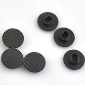 Resim Jowxsx 4 Adet Siyah Analog Joystick Sopa Düğme Denetleyici Kapağı Thumbstick Kapak Yağ PSP 1000 PSP 1001, Sony PSP Aksesuarları 