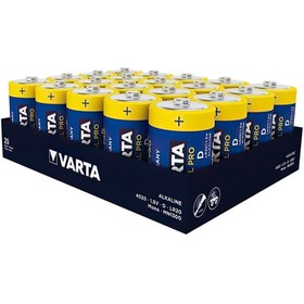 Resim Varta 4020 Industrial D Büyük Boy Pro Alkalin Pil 20'li Paket 