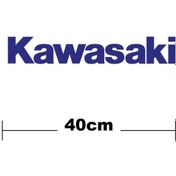 Resim MLH STORE Kawasaki Logo Yazı Sticker Etiket Tek Renk 