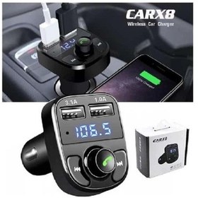 Resim Carx8 Digital Ekran Bluetooth Araç Kiti Mp3 Fm Transmitter Lisinya 