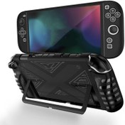 Resim Nintendo Switch 2 Oyun Konsolu için TPU+PC Montajlı Şok Emici ve Çizilmeye Dayanıklı Tam Kapsama Koruyucu Kılıf 
