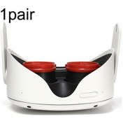 Resim Oculus Quest / Rifts / Quest 2 İçin 1 Çift Vr Hepsi Bir Arada Gözlük Çerçevesi Manyetik Emme Çerçevesi Miyop Lenslerle Eşleşebilir Kırmızı 