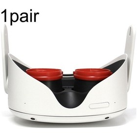 Resim Oculus Quest / Rifts / Quest 2 İçin 1 Çift Vr Hepsi Bir Arada Gözlük Çerçevesi Manyetik Emme Çerçevesi Miyop Lenslerle Eşleşebilir Kırmızı 