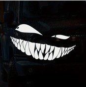 Resim Sırıtan Hayalet Tasarım Duvar Dekor Sticker 40 X 22 Cm 