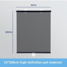 Resim Mufunye Tır Ön Camı Genişleyen Güneşlik - Şeffaf Isı Yalıtımı, Sürekli Tutma Emme Çubuğu, 55x200 Cm, Araç İçini Serin Tutar 