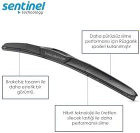 Resim Sentinel Hibrit Silecek Takımı Hyundai Elantra 2011-2015 ile uyumlu 