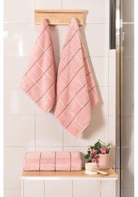 Resim Varol Kare Micro Cotton Banyo Havlusu 90x150cm Somon-90x150cm Somon 