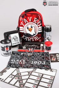Resim Beşiktaş "yavru Kartal" Tek Bölmeli Küçük Boy 32 Cm Anaokul Çantası,beslenme Kabı,500 ml Ma 