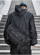 Resim Carrier- Motosiklet Bel Çantası - Siyah Büyük Basitleştirilmiş Siyah 