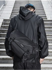 Resim Carrier- Motosiklet Bel Çantası - Siyah Büyük Basitleştirilmiş Siyah 