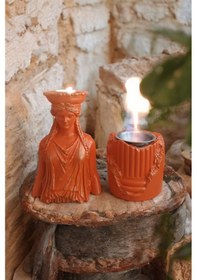 Resim Dekoratif Karyadit Kızı Ve Ateş Çukuru Seti Hediyeli Turuncu 
